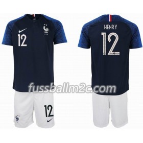 Fußballtrikots Frankreich HENRY 12 2 star Kinder Heim Trikotsatz WM 2018